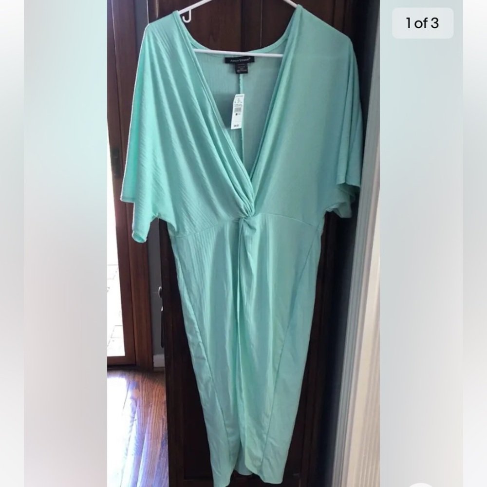 NWT ASHLEY STEWART Mint Green Knit Dress   Size 10/12  Orig $50